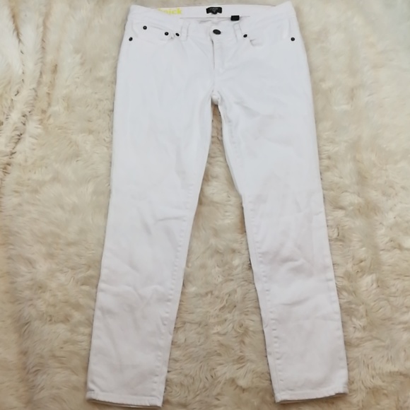 J. Crew Denim - J CREW Skinny Toothpick White Jeans Size 28